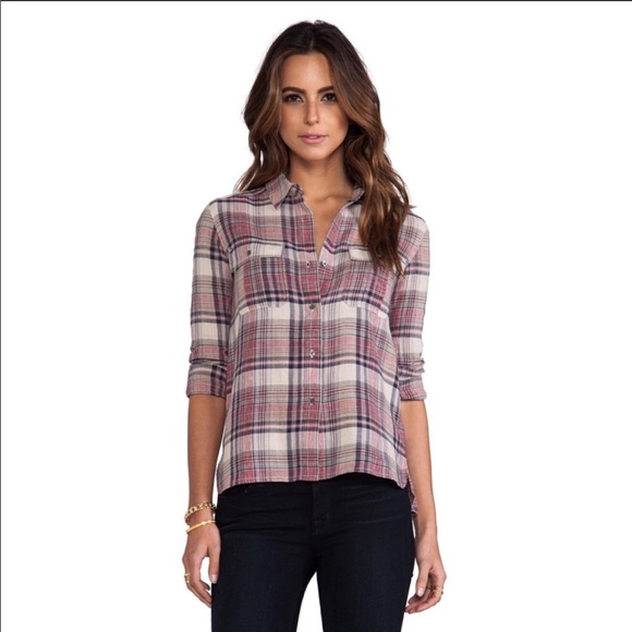 James Perse | Shoreditch Plaid Pocket Shirt Ember - Picture 2 of 8